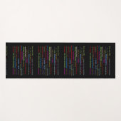 ヨガマットエクササイズカラフル引用文解像度 ヨガマット (正面(横))