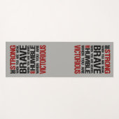 ヨガマットエクササイズストロングブレイブハンブル引用文 ヨガマット (正面(横))