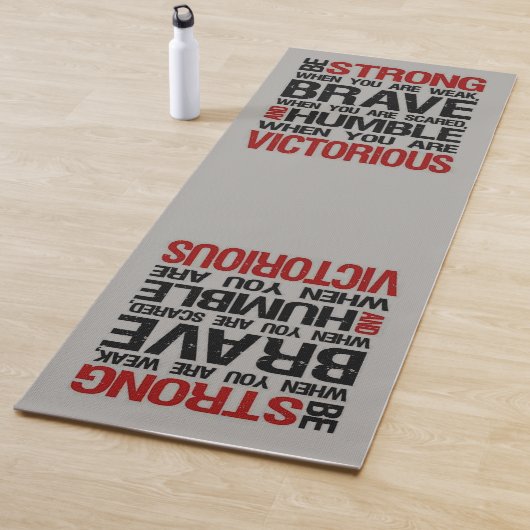 ヨガマットエクササイズストロングブレイブハンブル引用文 ヨガマット (インサイチュ)