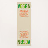 ヨガマットエクササイズビーガンあなたの体引用文 ヨガマット (正面)