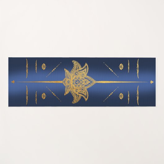 ヨガマットガイドロータスフラワー7ゴールデンチャクラ ヨガマット (正面(横))