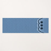 ヨガマットピロートップデザインブルー ヨガマット (正面(横))