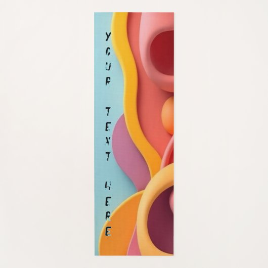 ヨガマットフィットネスギアカスタム文字 ヨガマット (正面)