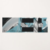 ヨガマットフィットネス抽象芸術アートブルー海 ヨガマット (正面(横))