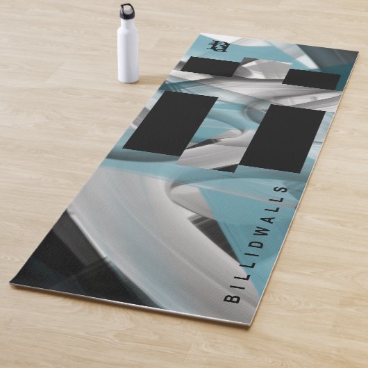 ヨガマットフィットネス抽象芸術アートブルー海 ヨガマット (インサイチュ)