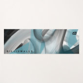 ヨガマットフィットネス抽象芸術アートブルー海 ヨガマット (正面(横))