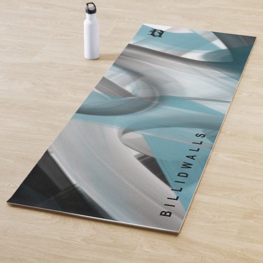 ヨガマットフィットネス抽象芸術アートブルー海 ヨガマット (インサイチュ)