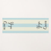 ヨガマットヨガクイーンブルーストライプ ヨガマット (正面(横))