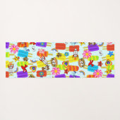 ヨガマットヨガピンクピッグズ水玉模様 ヨガマット (裏面(横))