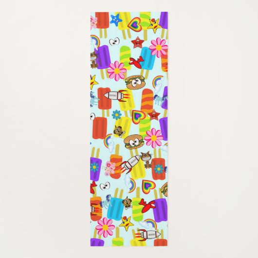 ヨガマットヨガポッサムフロッグフローラ ヨガマット (裏面)