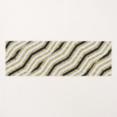ヨガマットヨガ白黒と金ゴールド ヨガマット (正面(横))