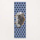 ヨガマットレイジーキャット水玉模様 ヨガマット (正面)