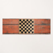 ヨガマットヴィンテージウッドフロアチェスボード ヨガマット (正面(横))