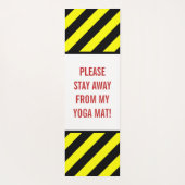 「ヨガマット遠くにから離れて下さい！」+ストライプ ヨガマット (裏面)