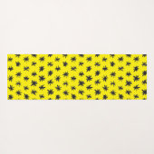 ヨガマット雲及び星パーソナライズされたイニシャル ヨガマット (裏面(横))