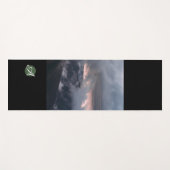 ヨガマット雲及び星パーソナライズされたイニシャル ヨガマット (正面(横))