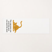 ヨガマット(おもしろい引用文と猫) ヨガマット (正面(横))