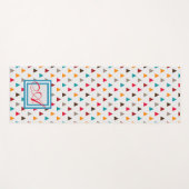 ヨガマット – モノグラムパーソナライズされた三角形 (正面(横))