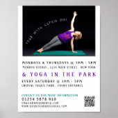 ヨガマット、ヨガクラス広告ズ ポスター (正面)