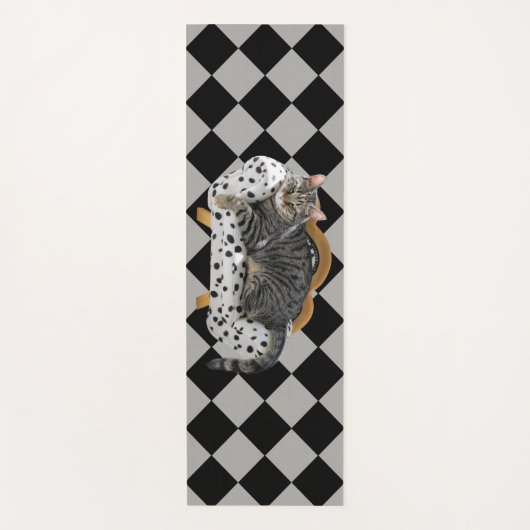 ヨガマット レイジーキャット ダイヤモンド ハッチ (正面)