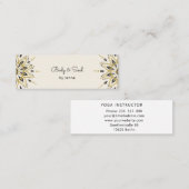 ヨガマッモダンサージウェルネスビジネスセンターベリ スキニー名刺 (正面/裏面)