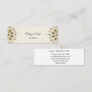 ヨガマッモダンサージウェルネスビジネスセンターベリ スキニー名刺