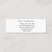 ヨガマッモダンサージウェルネスビジネスセンターベリ スキニー名刺 (裏面)