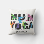 ヨガママ瞑想趣味かわいいママ クッション (裏面)