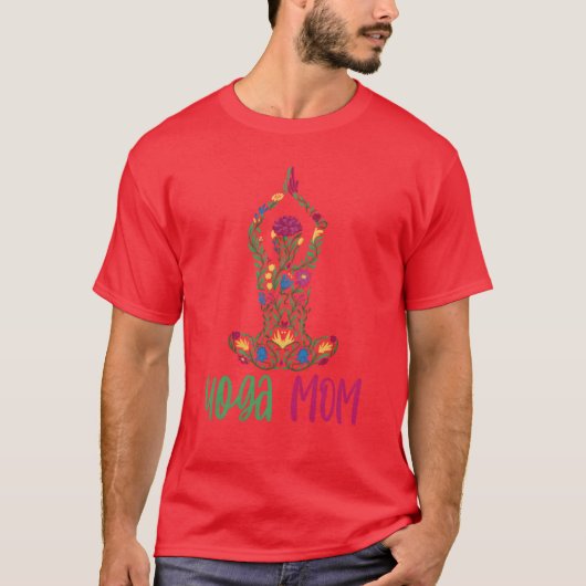 ヨガママ趣味ママ母ママ家族 Tシャツ (正面)