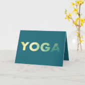 ヨガマンダラめい想、追加文字 カード (黄色い花)