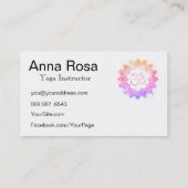 *～*ヨガマンダラロータス先生インストラクターオウムOM 名刺 (裏面)