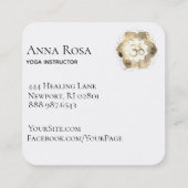 *~*ヨガマンダラロータス霊気先生オムマッサージ スクエア名刺 (裏面)