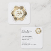 *~*ヨガマンダラロータス霊気先生オムマッサージ スクエア名刺 (正面/裏面)