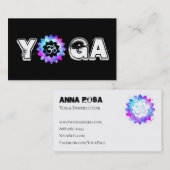 *~*ヨガマンダラ先生インストラクターロータスOM 名刺 (正面/裏面)