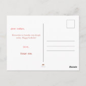 ヨガミおもしろいテーションキャットカイトアニマル誕生日 ポストカード (裏面)