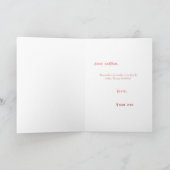 ヨガミおもしろいテーションキャットフユーモアのあるレンド誕生日 カード (内部)