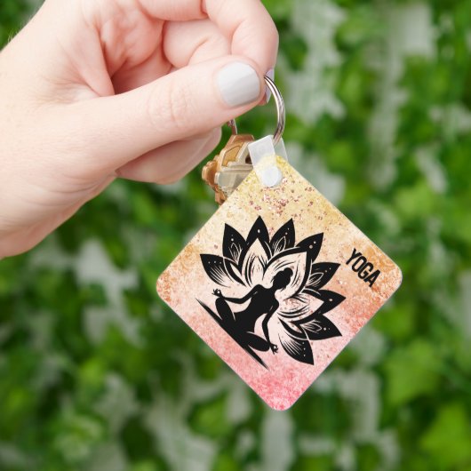 ヨガムード磁石 キーホルダー (手)