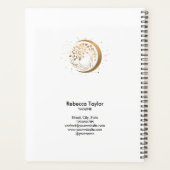 ヨガムーントレンディーライフコーチツリーのライフ金ゴールド プランナー手帳 (裏面)