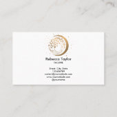 ヨガムーントレンディーライフコーチツリー生命金ゴールドbusi 名刺 (裏面)