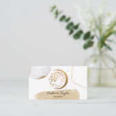 ヨガムーントレンディーライフコーチツリー生命金ゴールドbusi 名刺 (スタンド正面)