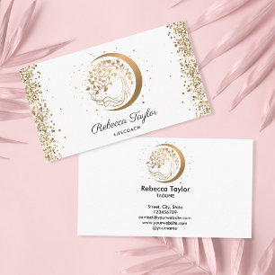 ヨガムーントレンディーライフコーチツリー生命金ゴールドbusi 名刺