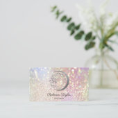 ヨガムーントレンディーライフコーチツリー生命金ゴールドbusi 名刺 (スタンド正面)