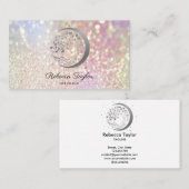 ヨガムーントレンディーライフコーチツリー生命金ゴールドbusi 名刺 (正面/裏面)