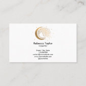 ヨガムーントレンディーライフコーチWILLOW Wtree金ゴールド 名刺 (裏面)