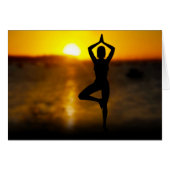 ヨガメスバイザ海アットサンセットカード (正面横)