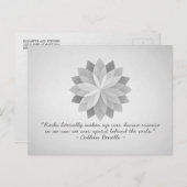 ヨガメディエーション霊気インストラクターシックマンダラ引用文 ポストカード (正面/裏面)