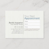 ヨガメディテーションインストラクタークラスパスアポイントメント ロイヤリティカード (裏面)