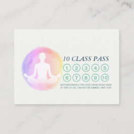 ヨガメディテーションインストラクタークラスパスアポイントメント ロイヤリティカード