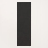 ヨガメディテーションインストラクターシックブラック&金ゴールドロータス ヨガマット (裏面)