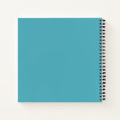 ヨガメディテーションインストラクターブルー金ゴールドマンダラ引用文 ノートブック (裏面)